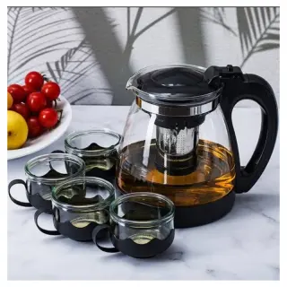 Borosilicate Jug And 4 Cups