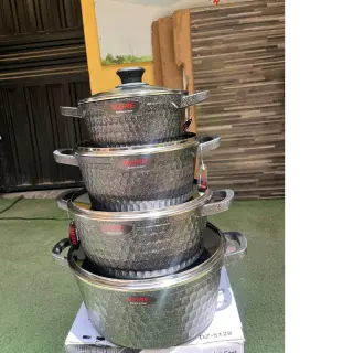 Dz5129...8pcs Granite Cookware Set