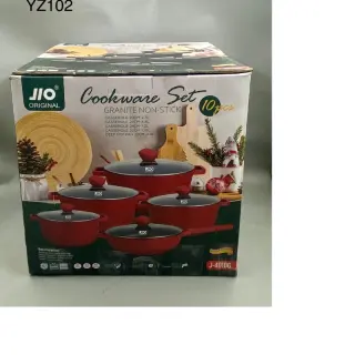 Yz102...10pcs Jio Cookware Set