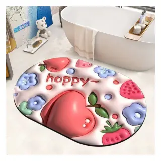 3d Oval Foot Mat