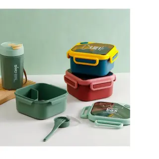 2in1 Fashion Plastic Lunch Box