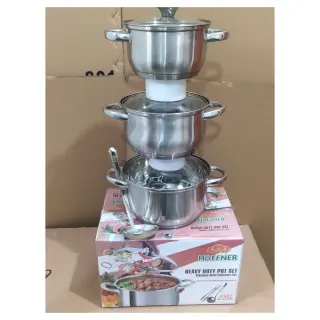 Pure Stainless Pot With Free Spoon