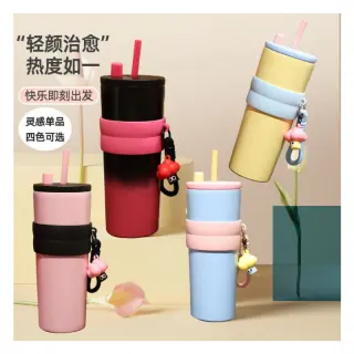 2 Colour 600ml Vacuum Cup