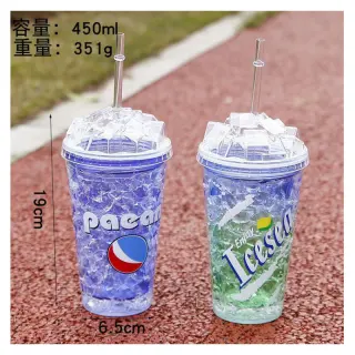 Fashion Frosty Cup With Straw