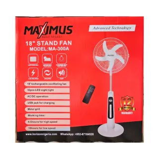 Maximus 18inches Standing Fan