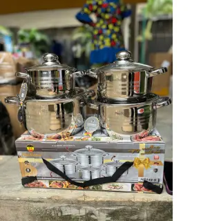 Haus Roland Hr148-9 ....8pcs Stainless Pot