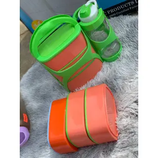 3 Layers Lunch Box With Bottle Carrier And Water Bottle