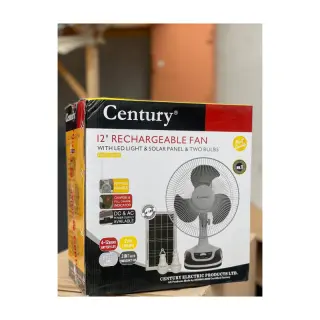 Century 12inches Table Fan With Solar Panel