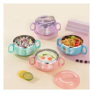 400ml Stainless Steel Dining Bowl With Spoon