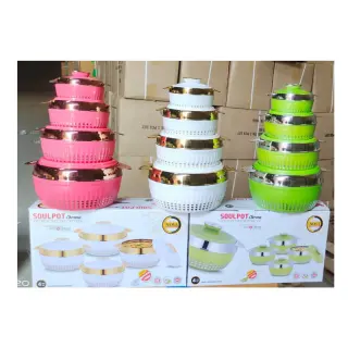 4pcs Soulpot Insulated Bowl