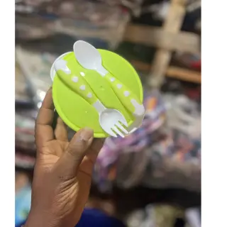 Toddler Plate And Spoon Set
