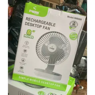Iwin8008 Rechargeable Desktop Fan
