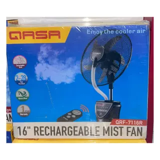 Qasa 16 Inches Rechargeable Mist Fan