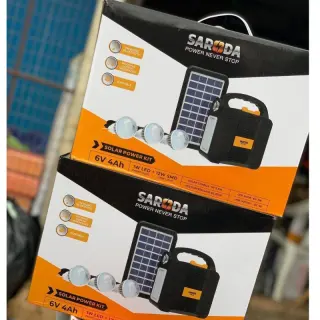Saroda 6v Solar Power Kit With Solar Panel And 3 Bulbs