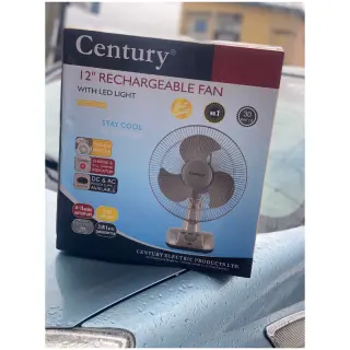 12 Inches Century Rechargeable Table Fan