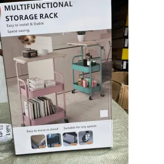Multifunctional Storage Rack With Table